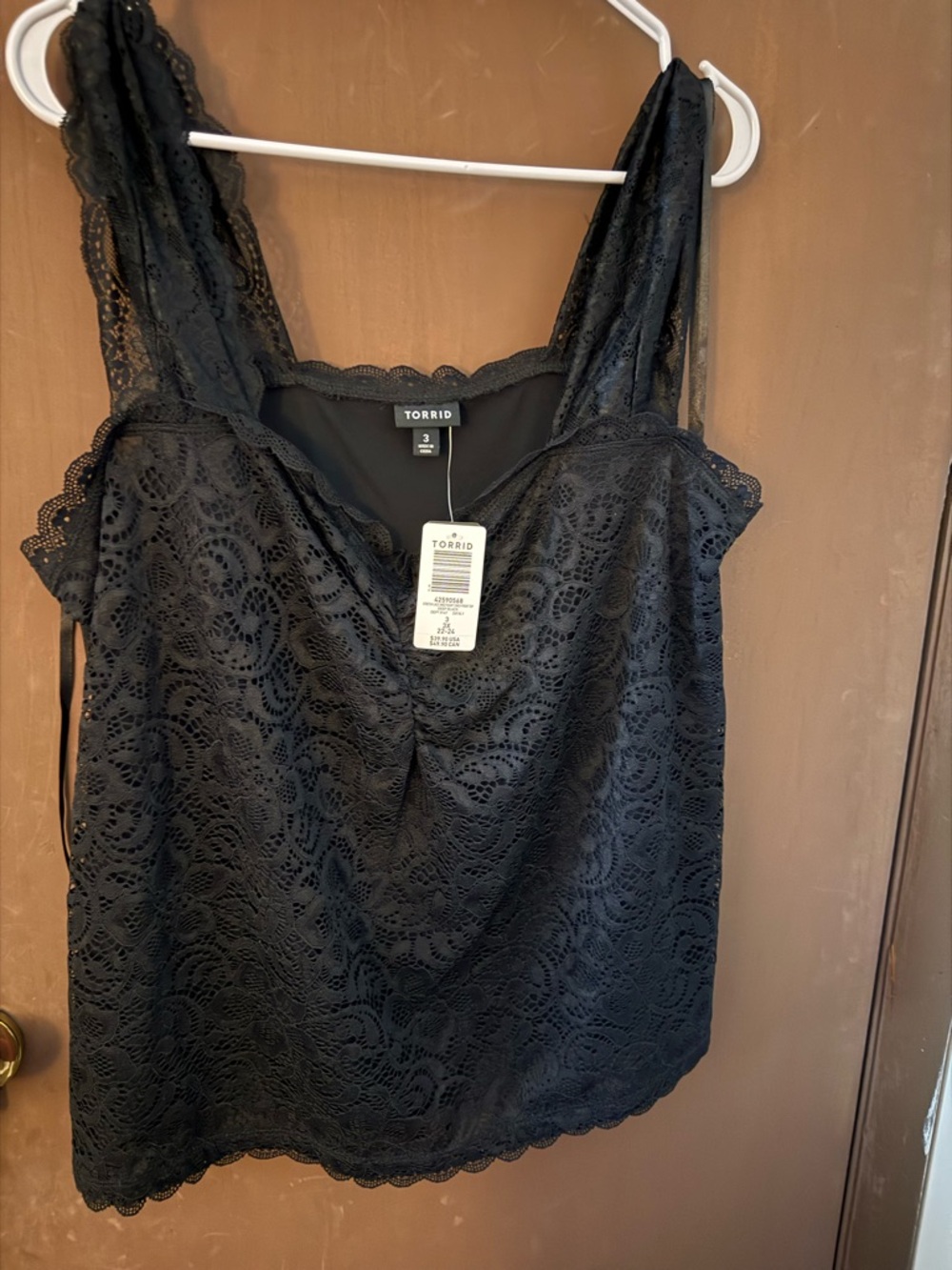torrid Black Lace Camisole
